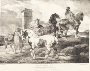 Koně jdou na pouť od Theodore Gericault