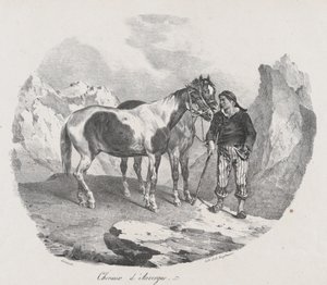 Koně z Auvergne, 1822. od Theodore Gericault