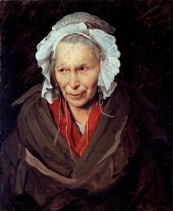 La Hyene de la Salpetriere neboli monomaniak závisti Portrét staré ženy trpící duševní chorobou od Theodore Gericault