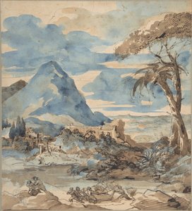 Krajina s rybáři od Theodore Gericault