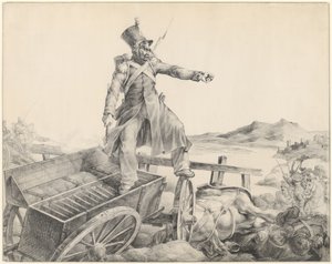 Dělostřelecký vůz (Artillery Caisson) od Theodore Gericault