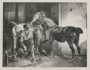 Anglický kovář (The English Farrier) od Theodore Gericault