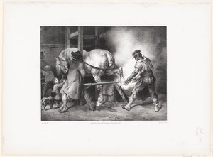 Le Maréchal flamand (Vlámský kovář) od Theodore Gericault