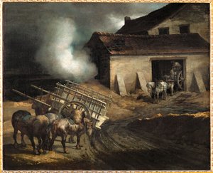 Le four a platre. Sádrová pec ... od Theodore Gericault
