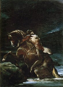 Mazeppa, ruský šlechtic a kozácký hejtman, kníže Ukrajiny (malba na plátně) od Theodore Gericault
