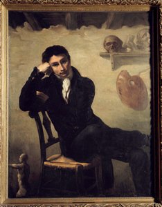 Portrét umělce v jeho ateliéru Malba Theodora Gericaulta (1791-1824) Slunce 19. století. 1,47x1,14 m . od Theodore Gericault