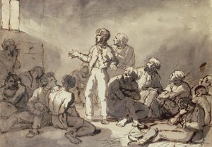 Vězni v cele od Theodore Gericault