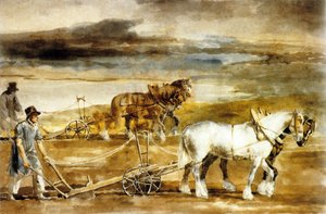 Scéna orby v Anglii, asi 1820 (akvarel ) od Theodore Gericault