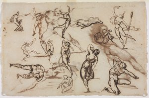 List skic verso, 1819. od Theodore Gericault