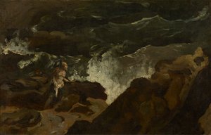 Ztroskotanec na pláži (Bouře) od Theodore Gericault