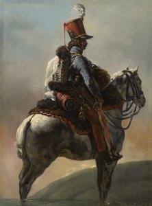 Studie po "Tumpetu husarů", kolem 1815?-27 od Theodore Gericault