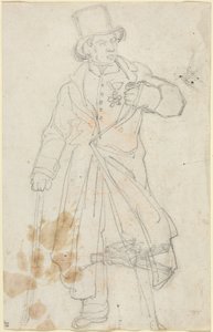 Studie k dílu „Švýcarský strážce v Louvru“ od Theodore Gericault