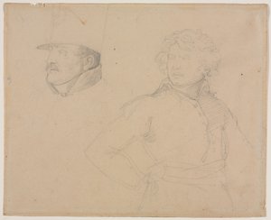 Studie o dvou vojácích, 1818-1819. od Theodore Gericault