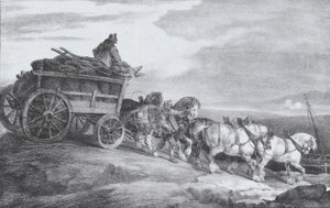 Uhelný vůz [sic.], 1821. od Theodore Gericault