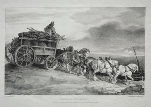 Vůz uhlí, 1821. od Theodore Gericault