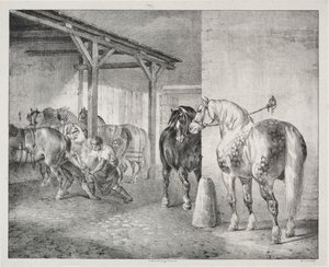 Přívozní bouda od Theodore Gericault
