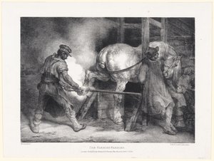 Vlámský kovář od Theodore Gericault