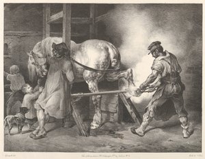 Vlámský kovář od Theodore Gericault