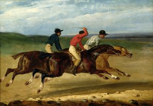 Koňský dostih od Theodore Gericault