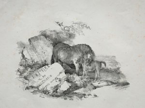 Klisna a její hříbě od Theodore Gericault
