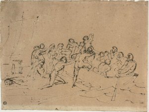 Záchrana trosečníků z voru Medúzy od Theodore Gericault