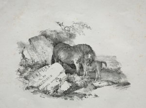 Klisna a její hříbě od Theodore Gericault