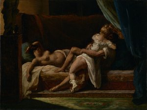 Tři milenci od Theodore Gericault