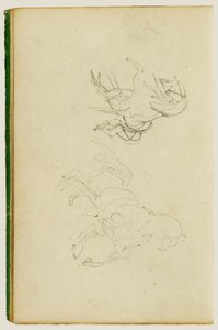 Dvě studie o chovu koní od Theodore Gericault