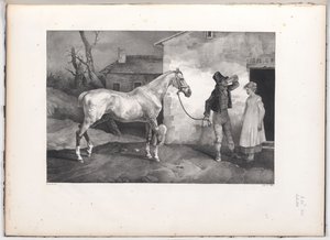 Starý kůň u vchodu do hostince (An Old Horse at the Door of an Inn) od Theodore Gericault