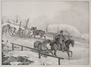 Wagoner šplhání do kopce od Theodore Gericault