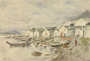 The Ranch Native Village, Sitka, 1884.