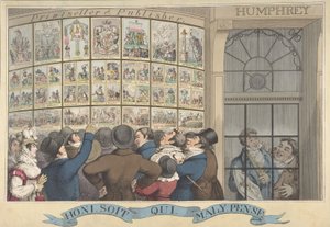 Honi. Soi. Qui. Mal. Y. Pense: The Caricature Shop of G. Humphrey, 27 St. James..., 12 August 1821.
