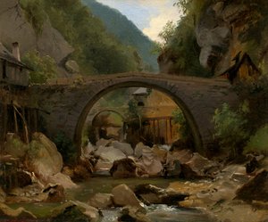 Horský potok v Auvergne, 1830.