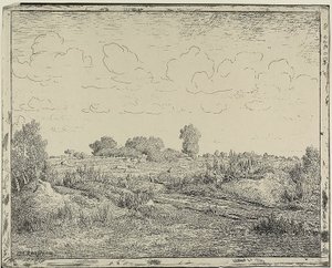 Rovina v Plante v Biau od Theodore Rousseau