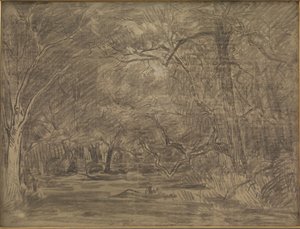 Interiér lesa od Theodore Rousseau