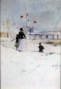 Na pláži od Theodore Roussel