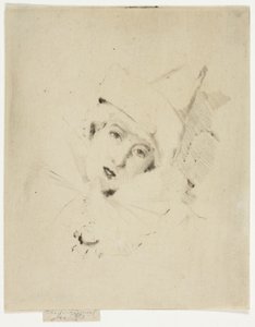 Pierrot, Portrét dámy A. C. od Theodore Roussel
