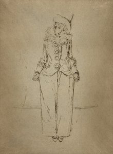 Pierrot en Pied, Portrét dámy A. C. od Theodore Roussel