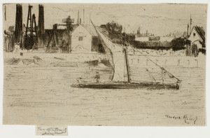 The Little Barge, Chelsea od Theodore Roussel
