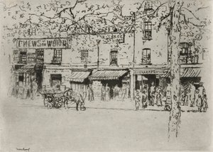 The Street, Chelsea Embankment od Theodore Roussel