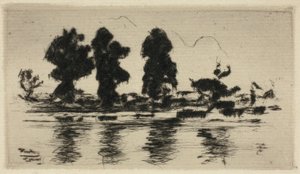 Temže, večer od Theodore Roussel
