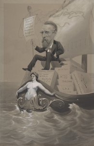 Samuel P. Avery přepravující své poklady přes moře, ca. 1875-80. od Theodore Wust