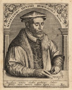 Adriaen de Jonghe, holandský lékař. od Theodore de Bry