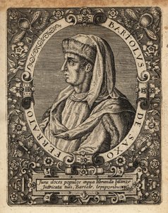 Bartolus de Saxoferrato , italský profesor práva. od Theodore de Bry