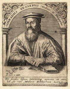 Conrad Gessner, švýcarský lékař od Theodore de Bry