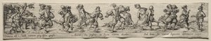 Tanec rolníků. od Theodore de Bry