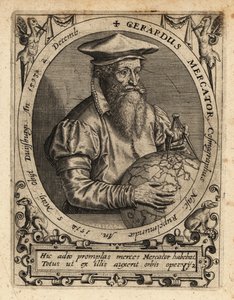 Gerardus Mercator, geograf. od Theodore de Bry