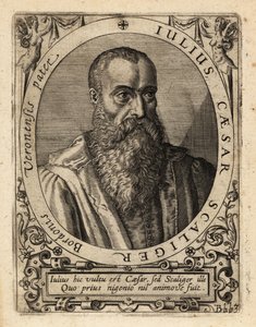 Giulio Cesare della Scala, italský učenec. od Theodore de Bry