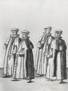 Prodavači potravin v pohřebním průvodu sira Philipa Sidneyho na cestě do katedrály svatého Pavla, 1587 od Theodore de Bry