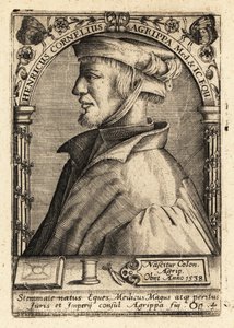 Heinrich Cornelius Agrippa von Nettesheim, německý polyhistor. od Theodore de Bry